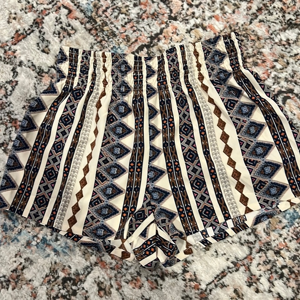 SHEIN womens tribal print shorts